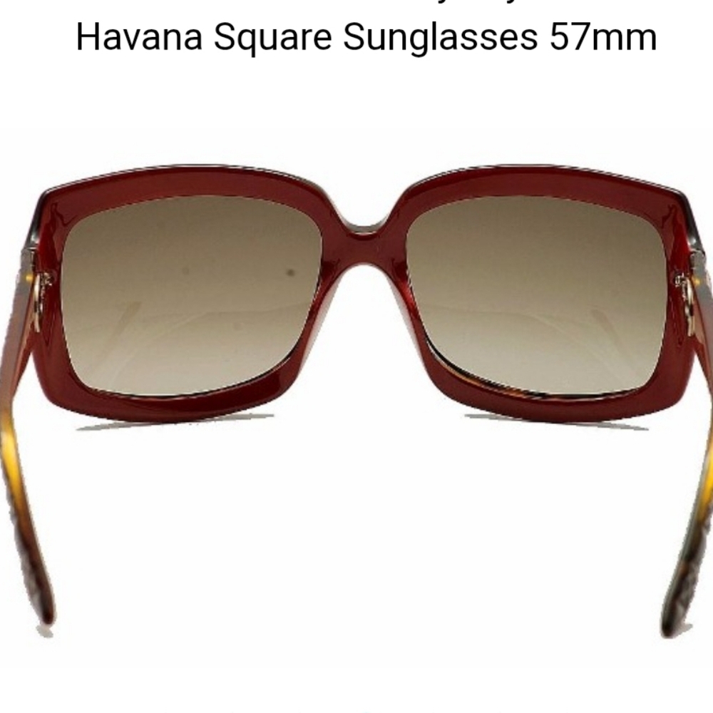 My Lady Dior Brownish Red Sunglasses W/Elegant Design Silver & Logo Accent EUC! - Picture 5 of 11